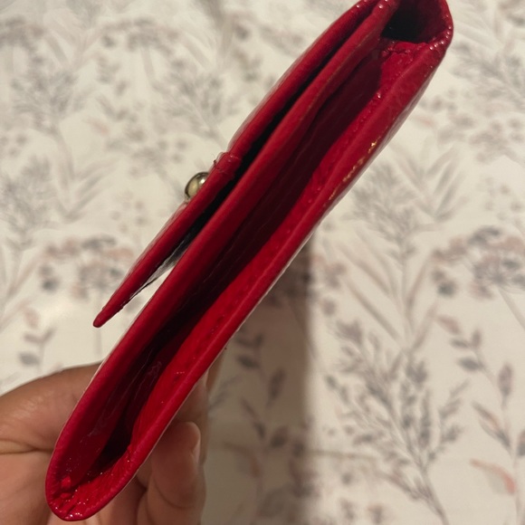 Jimmy Choo Red Leather Clutch